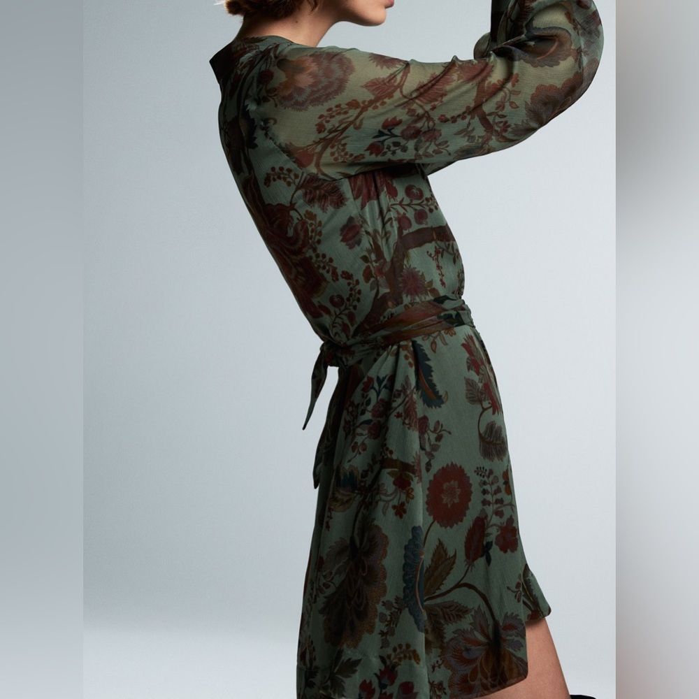 ZARA PRINTED SHORT DRESS - Picture 7 of 10